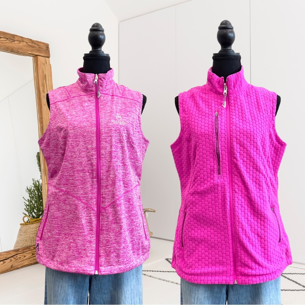 Antigua Silverado Napa Resort Reversible Sleeveless Zip Front Vest Jacket